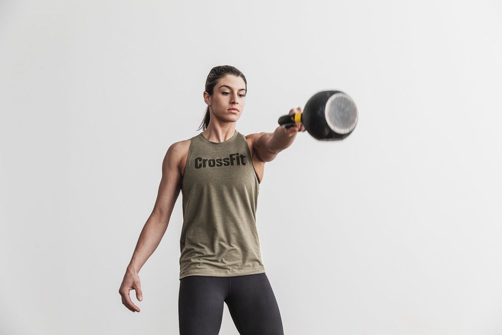 NOBULL Crossfit® High-Neck Tank Üstleri Bayan - Yeşil Ordu - Turkiye (MEF-387462)